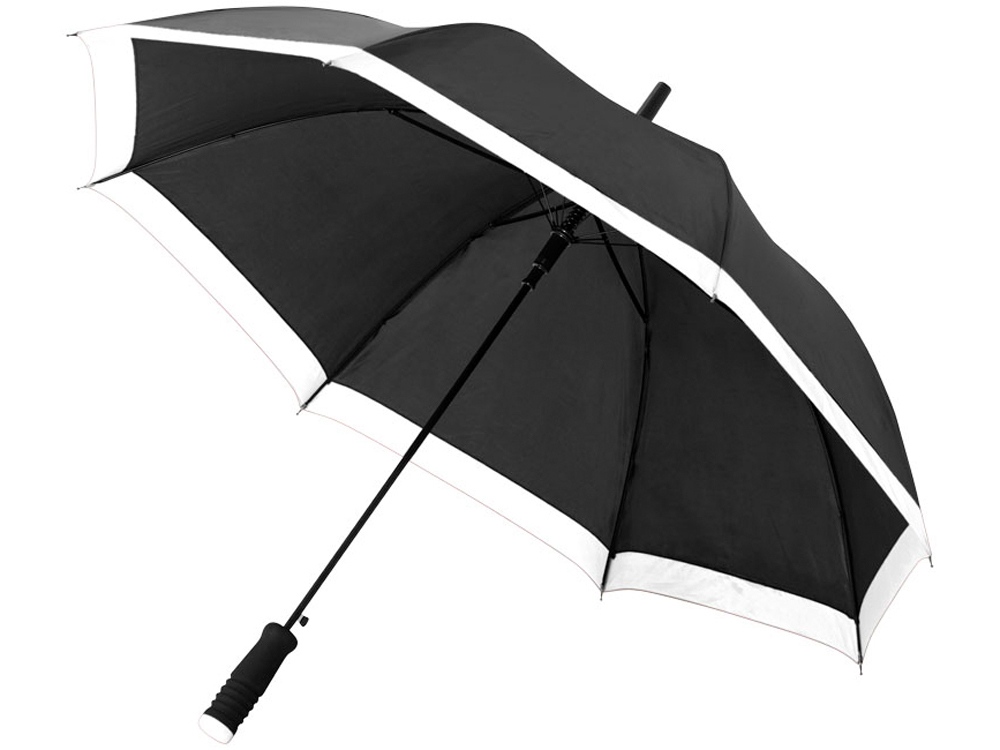 Зонт-трость Kris 23 полуавтомат, черный/белый