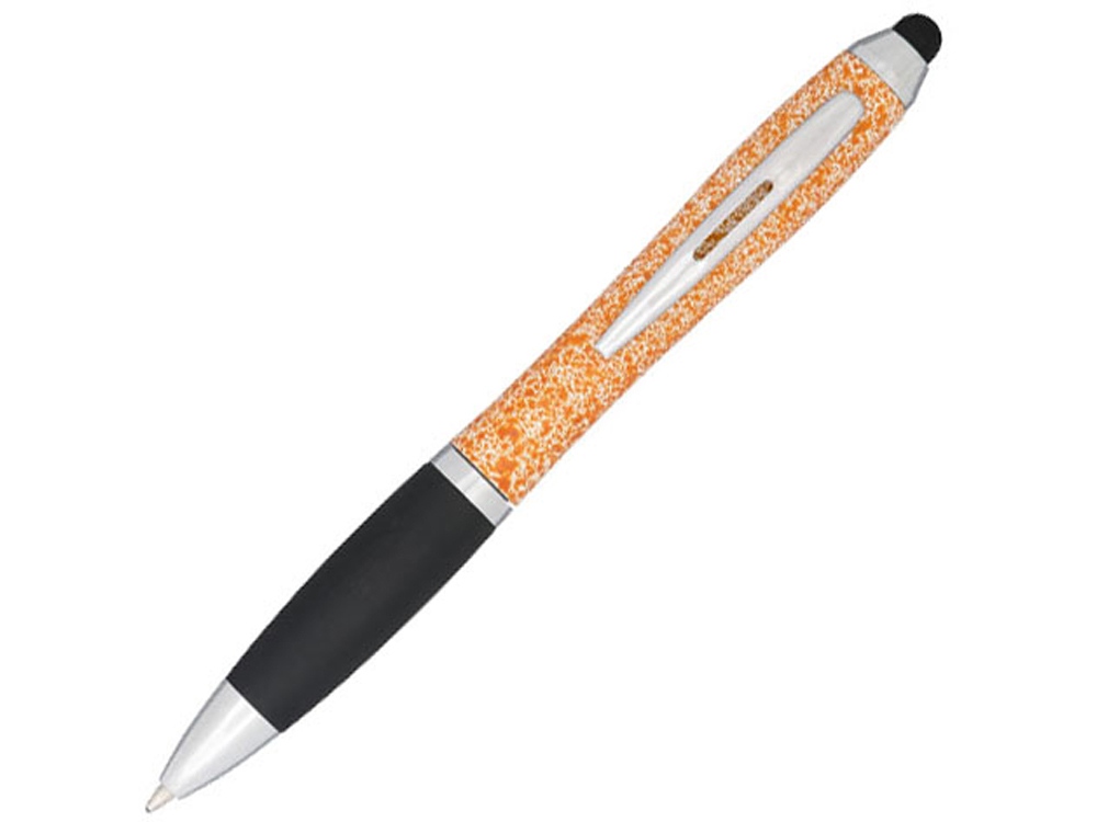 Крапчатая шариковая ручка Nash со стилусом, оранжевый
