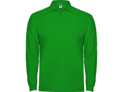Рубашка поло Estrella мужская с длинным рукавом, травянисто-зеленый