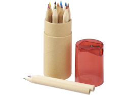 Набор карандашей Cartoon 12 единиц, натуральный/красный
