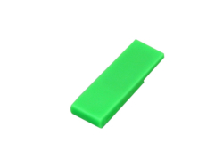 Флешка промо в виде скрепки, 32 Гб, зеленый