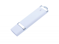 USB-флешка на 512 Mb с покрытием soft-touch Орландо, белый