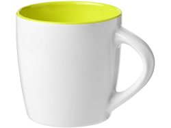 Керамическая чашка Aztec, белый/зеленый лайм