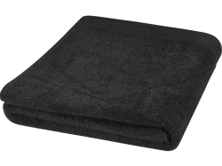 Полотенце для ванной Riley из хлопка плотностью 550 г/м² и размером 100x180 см, черный