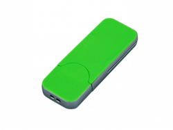 USB-флешка на 64 Гб в стиле I-phone, прямоугольнй формы, зеленый