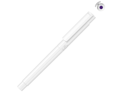 Капиллярная ручка в корпусе из переработанного материала rPET RECYCLED PET PEN PRO FL, белый с фиолетовым