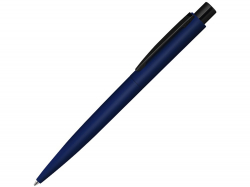Ручка шариковая металлическая LUMOS M soft-touch, темно-синий/черный