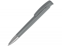 Шариковая ручка с геометричным корпусом из пластика Lineo SI, серый