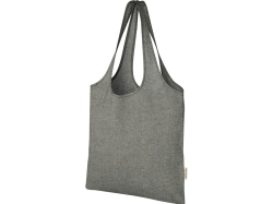 Модная эко-сумка Pheebs объемом 7 л из переработанного хлопка плотностью 150 г/м², heather black