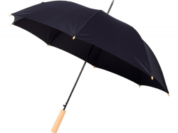 23-дюймовый автоматический зонт Alina из переработанного ПЭТ-пластика, черный