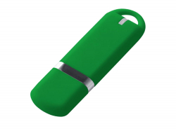 USB-флешка на 16 ГБ 3.0 USB, с покрытием soft-touch, зеленый