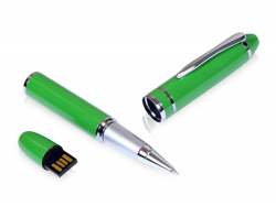 USB-флешка на 8 Гб в виде ручки с мини чипом, зеленый