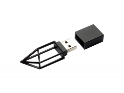 USB-флешка на 32 ГБ, micro USB  черный