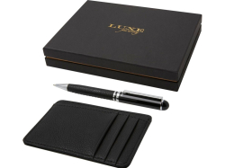 Encore Подарочный набор из шариковой ручки и бумажника, черный