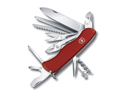 Нож перочинный VICTORINOX WorkChamp, 111 мм, 21 функция, с фиксатором лезвия, красный