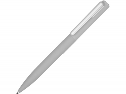 Ручка шариковая пластиковая Bon с покрытием soft touch, серый
