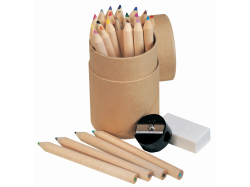 Набор из 24 карандашей с точилкой и ластиком