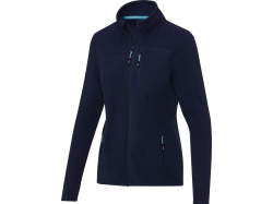 Женская флисовая куртка Amber на молнии из переработанных материалов по стандарту GRS, темно-синий