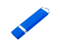 USB-флешка на 16 ГБ с покрытием soft-touch Орландо, синий