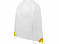 Рюкзак со шнурком Oriole, имеет цветные края, желтый