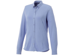 Женская рубашка Bigelow из пике с длинным рукавом, светло-синий