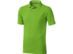 Calgary мужская футболка-поло с коротким рукавом, зеленое яблоко