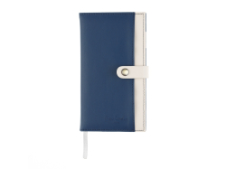 Записная книжка Pierre Cardin синяя, 10,5 х 18,5 см