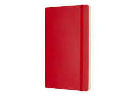 Записная книжка Moleskine Classic Soft (нелинованный), Large (13х21см), красный