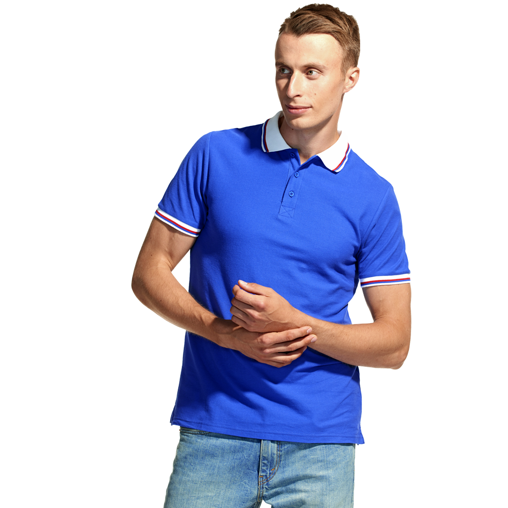 04RUS StanRussian мужская рубашка поло «триколор»
