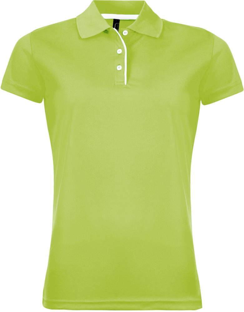 Рубашка поло женская Performer Women 180 зеленое яблоко, размер L