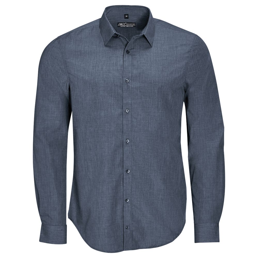 Рубашка Barnet Men синий меланж (джинс), размер L