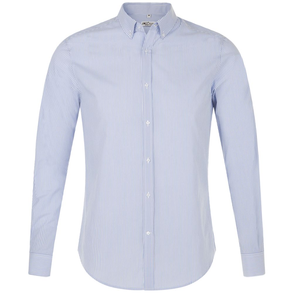 Рубашка мужская Beverly Men, белая с синим, размер XXL