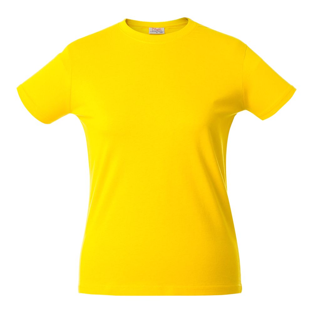 Футболка женская Heavy Lady желтая, размер XL
