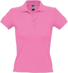 Рубашка поло женская People 210 «розовая орхидея», размер XL