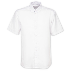 Рубашка мужская с коротким рукавом Collar, белая, размер 54; 182