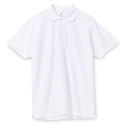 Рубашка поло мужская Spring 210 белая, размер L