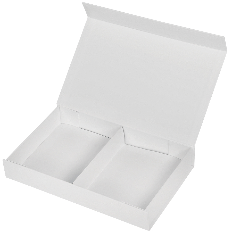 Коробка подарочная, белый, 16х24х4 см, кашированный картон, тиснение, конструкция крышка-дно