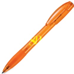X-5 FROST, ручка шариковая, фростированный оранжевый, пластик