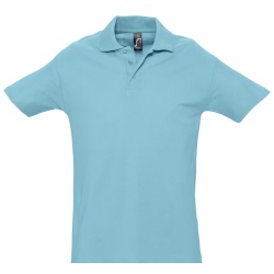 Рубашка поло мужская SPRING II,бирюзовый,L,100% хлопок, 210/м2