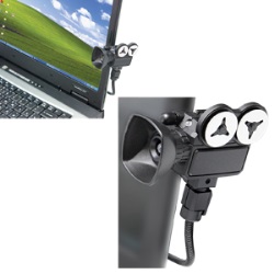 Веб-камера с микрофоном "Мотор!", USB разъем, пластик