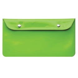 Бумажник дорожный "HAPPY TRAVEL", зеленый, 23.5*12.5 см, ПВХ, шелкография