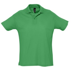 Рубашка поло мужская SUMMER II, зелёный травяной, XL, 100% хлопок, 170 г/м2