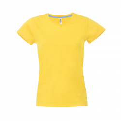 Футболка женская "California Lady", желтый, XL, 100% хлопок, 150 г/м2