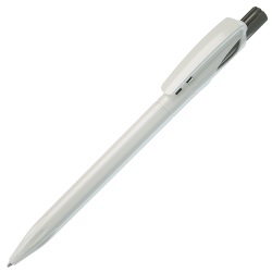 TWIN, ручка шариковая, серый/белый, пластик
