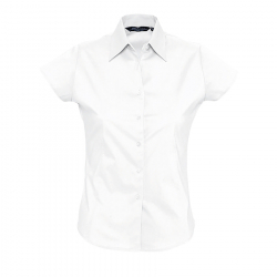 Рубашка женская "Excess", белый_S, 97% х/б, 3% п/э, 140г/м2