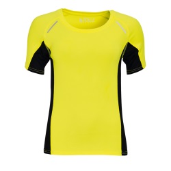 Футболка для бега "Sydney women", желтый_XXL, 92% полиэстер, 8% эластан, 180 г/м2