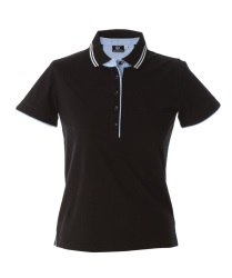 Рубашка поло женская RODI LADY, черный, M, 100% хлопок,180 г/м2