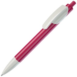 TRIS, ручка шариковая, розовый корпус/белый, пластик