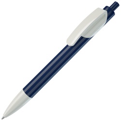 TRIS, ручка шариковая, ярко-синий корпус/белый, пластик