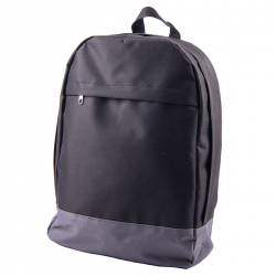 Рюкзак "URBAN", черный/cерый, 39х27х10 cм, полиэстер 600D